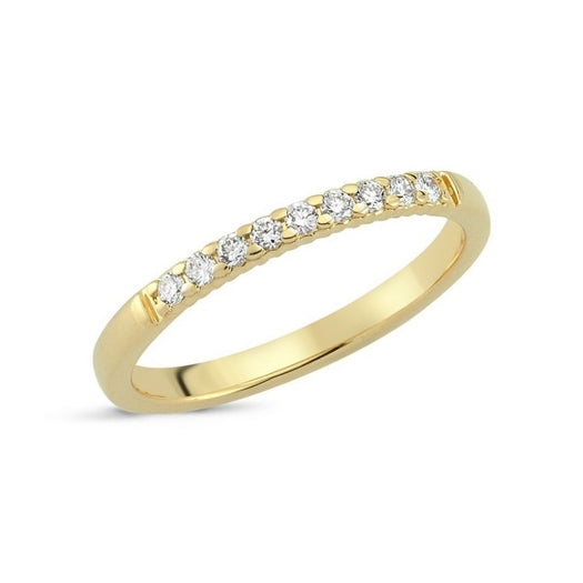 Tidløs Nuran alliancering i 14 karat guld med 0,15 ct diamanter